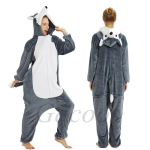 Loom J&auml;nes L&otilde;vi Hunt Tiiger Halloweeni Kost&uuml;&uuml;mid Kigurumi T&auml;iskasvanute &Uuml;hesosad Laste Cosplay R&otilde;ivad Naistele Meestele Anime &Uuml;hesosaline Kombinesoon S (Height 148-158CM) black