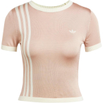 Adidas Originals Kootud 3 triibuga T-s&auml;rk Naistele P&auml;rlhall JJ0962 M hall v&auml;rv