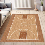 Korvpalliv&auml;ljaku vaip Korvpallivaip V&auml;ljakuvaip Must vaip Spordivaip Noorte toa vaip Poiste toa vaip Kingituste piirkonna vaibad 80x120cm beige