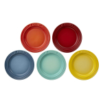 Le Creuset taldrik mini &uuml;mmargune vikerkaar kuumakindel k&uuml;lmakindel mikrolaineahju &uuml;hilduv komplekt 5 taldrikut Jaapan ametlik toode