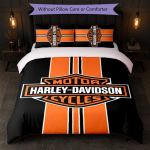 Harley-Davidson Tr&uuml;kiga 3-osaline tekikottide komplekt 1 tekikott ja 2 padjap&uuml;&uuml;ri Pehme voodipesu Koduseks Magamistoaks 135cm*200cm