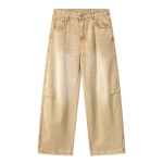 S&uuml;gisesed Meeste High Street Denim P&uuml;ksid Meeste L&otilde;dvad Sirged Laia S&auml;&auml;rega P&uuml;ksid Meeste Vabaaja Trendikad Lahedad Denim P&uuml;ksid Meeste Kottis Jeansid M khaki