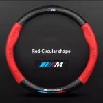 BMW M Power M3 M4 M5 E39 E46 E60 E90 F01 F10 F15 F20 F30 X1 X3 X5 X7 Autole libisemisvastane 3D reljeefne nahast rooliratta kate