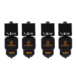 4 tk kuumpea asendus Bambu Lab P2S H2D H2S H2C 3D-printerile 0,2 0,4 0,6 0,8 MM kuumpea komplekt silikoonh&uuml;lssiga black