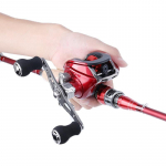 17+1BB Baitcasting p&uuml;&uuml;girull Super Drag magnetiga h&auml;&auml;lestatud piduritega p&uuml;&uuml;girullidega Left Hand punane