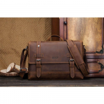 CONTACT'S Crazy Horse ehtsast nahast meeste vintage &otilde;lakott S&otilde;numikotid Meeste Crossbody k&auml;ekott kohv
