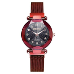 Luksuslikud naiste k&auml;ekellad Roosa kulla v&auml;rvi t&auml;histaeva magnetiga k&auml;ekellad vabaaja naiste kleit kvartskell must