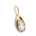 Les Tr&eacute;sors De Lily [E7583] &ndash; valge kullaga kaetud ripats  C&acirc;lin valge