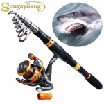 Reisi teleskoopne &otilde;ngeritv 12BB spinninguga kalap&uuml;&uuml;girulliga karpkala bass magevee kalap&uuml;&uuml;k merevees 1.8M Rod&Reel 1000