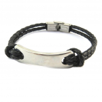 Les Tr&eacute;sors De Lily [I6249] - must h&otilde;bedane 'Identity' terasest nahast k&auml;ev&otilde;ru - 45x12 mm h&otilde;be