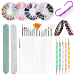 37 tk. komplekt k&uuml;&uuml;nekunsti pintslid pliiatsi t&auml;ppimise t&ouml;&ouml;riist manik&uuml;&uuml;r kividega helmestega kaunistus