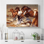 DIY teemantmaal 5d t&auml;isruudu puur teemanttikandid ristpistes loomamosaiikpilt kodukaunistus Full Round (20X30CM)