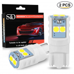 2tk Keraamiline T10 Led Canbus W5W 168 194 LED pirn 3030 SMD autokupli lugemislamp numbrim&auml;rgi valguse vahe 6000K valge 12V valge