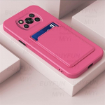 X3poco Case Candy v&auml;rviline rahakotikaardi pesa pehme silikoonist telefonikaaned Xiaomi Poco Poko Little X 3 X3 Pro Nfc p&otilde;rutuskindlale Coque'ile for Poco X3 roosa punane v&auml;rv