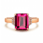 SACE GEMS Klassikaline vasesulamist tsirkoonist s&otilde;rmus Naiste ehted Pulmalubaduse peokingitus OPEN roosa kuldne v&auml;rv