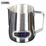Temperature Sense piimavahustamiskann, suure mahutavusega roostevabast terasest toidukvaliteediga piimalatte tass 350ml