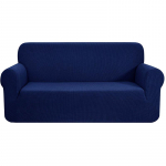 Paks elastne diivani kate elutoa jaoks Stretch Polar fliisist tugitooli kate 1/2/3/4 istekoha L-kujuline nurgadiivani katted 3 Seater tumesinine v&auml;rv