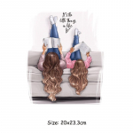 Mommy Beebi mustriga plaastrid r&otilde;ivaste jaoks Triikida termokleebised Pestavad soojus&uuml;lekandega termomood vanem-laps 20x23.3cm