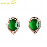 SACE GEMS klassikaline iidsete viiside taastamine Rohelised veepiisad kuju vasesulamist tsirkoonk&otilde;rvar&otilde;ngad naistele pulmapeo kingitused roheline