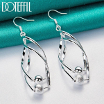 Bead Drop Piercing K&otilde;rvar&otilde;ngad Silver Fashion Pulmaehted 8.0cm*2.3cm