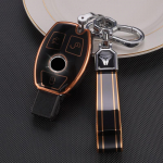 Pehme TPU auto kaugjuhtimispuldi v&otilde;tme&uuml;mbrise kate Mercedes Bnez CLA GLC GLA GLK W203 W210 W211 W204 W176 ABCR klassi AMG v&otilde;tmehoidja tarvikud 3button key case set 2 must