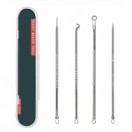 4 TK roostevabast terasest akne eemaldamise komplekt Mustpeade eemaldaja n&auml;o vistriku komedooni n&otilde;el h&otilde;be