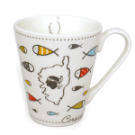 Les Tr&eacute;sors De Lily [A1142] &ndash; kirju portselankruus  Corsica  (Kalad) - 10x8. 5 cm (32. 5 cl) mitmev&auml;rviline