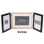 Les Tr&eacute;sors De Lily [A1781] &ndash; puidust kollaaž  Boho  beež must (3 fotot 10x15 cm ) - 48x17 cm must