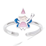 Laste h&otilde;bes&otilde;rmus 'Fairy' roosa lilla h&otilde;bedane (roodiumiga kaetud) - 10x10mm 44 Heleroosa