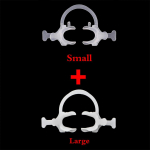 2 TK hambaravi intraoraalne huulep&otilde;ske kokkut&otilde;mbav suuavaja k&auml;epidemega l&auml;bipaistev hammas suur+v&auml;ike