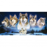 5D teemantmaalikomplekt Wolves t&auml;isring puur Rhinestone DIY seinakunst k&auml;sit&ouml;&ouml; mosaiikpilt kodukaunistamise kingitus Full Round 30x60CM