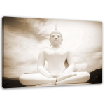 Feeby l&otilde;uenditr&uuml;kk, Buddha ja retrotaevas 60x40 beež