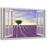 Feeby l&otilde;uenditr&uuml;kk, aken &ndash; lavendliv&auml;li 60x40 lilla