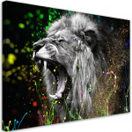 L&otilde;uenditr&uuml;kk L&otilde;vi loomanatuur 60x40 mitmev&auml;rviline