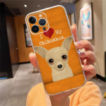 Telefoni&uuml;mbris Iphone 14 13 12 11 Pro Max Xs Max Xr X 12mini 14 Plus Se jaoks I Love My Chihuahua Dog Mopsi &uuml;mbris Funda Capa Cell iPhone 13mini