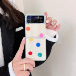 Samsung Galaxy Z Flip 3 &uuml;mbrise Korea armsa t&auml;pilise kassi jaoks Samsung Z Flip 4 Zflip4 luksusliku k&otilde;va arvuti l&auml;bipaistva &uuml;mbrise jaoks, laserj&auml;lgisega Samsung Z Flip 3