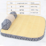 Lahe rotangist matt kassiliiva lemmikloomamatt Four Seasons universaalne eemaldatav koeramatt suvine hingav lemmikloomavoodi S