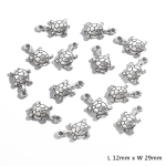 Mitme looma mustriga sulamitarvikud ehete komponentide valmistamiseks DIY k&auml;ev&otilde;ru kaelakee v&otilde;lu kaunistus 12*23mm 10pcs h&otilde;be