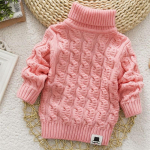 Poiste, T&uuml;drukute Turtleneck Solid Baby Laste Kampsunid Pehme Soe Pullover Kampsun 90cm