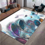Moodne luksuslik v&auml;rviline sulgede vaipkate elutoa libisemiskindlad vaibad kohvilaua jaoks, esikusse, p&otilde;randamati sisekujundus 120cm x 160cm