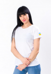 T-s&auml;rk  Ukraina   (naiste omad) ,  Suvi , Nosi svoe, 8188-Y-3 XL valge