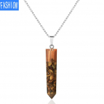 Loodusliku purustatud kivi vase aksessuaarid tilkliimiga segatud poolv&auml;&auml;riskividest ripats naiste kaelakee ocean blue