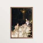 Vintage plakat Wyndham Sistersi viktoriaanlikud portreeprindid Maksimalistlikud seinakunstid L&otilde;uendimaalid Pildid Galerii Kodukujundus 21x30 No Frame