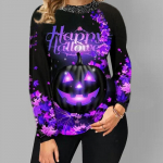 3D Prinditud Kristallk&otilde;rvitsa T-s&auml;rgid Naiste Topid Pikkade varrukatega O-kaelusega Pullover Naiste T-s&auml;rgid Naiste T-s&auml;rk XS must