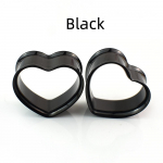 8-50 mm s&uuml;damekujulised k&otilde;rvam&otilde;&otilde;turid tunnelid pistikud roostevabast terasest k&otilde;rvasirged keha ehted naistele meestele 22mm