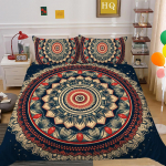 3D Datura voodipesukomplekt India stiilis tekikott 2/3 tk UK/US/AU/DE/UE T&auml;issuuruses Super Big Bed Room Pestav pehme ja kiiresti kuivav kodukaunistus Baby 100x135cm