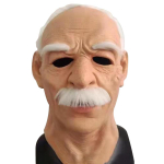 Vana mehe mask Halloweeni vana mehe mask Realistlik vanainimese lateksmask Vanemate kost&uuml;&uuml;m Elastne hingav kogu pea n&auml;omask CN