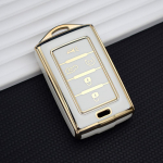 Jeep Grand Cherokee Wagoneer 2021 2022 TPU auto v&otilde;tme&uuml;mbrise kate Smart Car Key Shell puldi kaitse lisatarvikutele valge