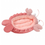 Armas kassi pestav voodi pikk pl&uuml;&uuml;s pehme lemmiklooma voodi maja kassi kennel koera kassi talve soe magamiskott kutsikate padi kassitarbed M:60*40*17CM roosa