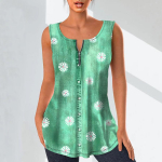 Naiste moodsad V-kaelusega s&auml;rgid vabaaja topid Naiste T-s&auml;rk, 3D, v&auml;ike valge lillemustriga vest, suures suuruses varrukateta pluus, mansetttopsid XS